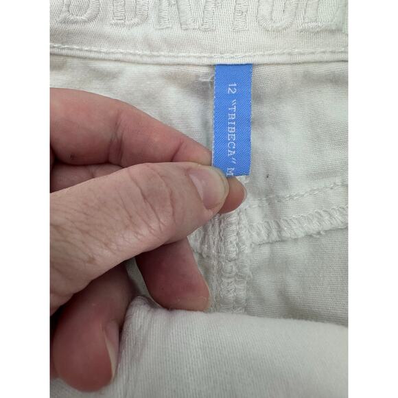 Hydraulic Women sz 12 White Skirt Embroidered Mesh Overlay Floral BOHO Botanical - Picture 7 of 8